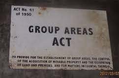 essay writing about group areas act